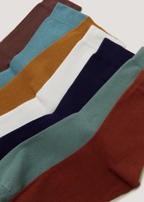 7 Pack Multicoloured Spring Socks - 6-8.5 Image 2