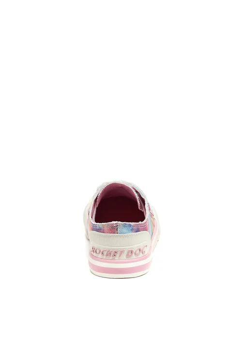 Rocket Dog Jazzin Candy Pink Tie Dye Canvas Trainers - 3 Image 3