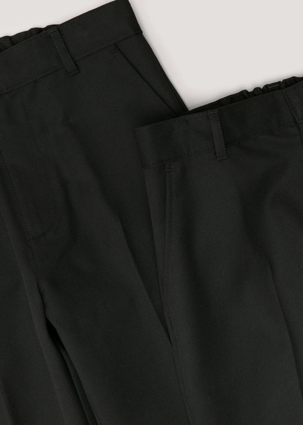 Boys 2 Pack Black Regular Fit Long Length School Trousers (3-16yrs) - 3 Yrs Image 2