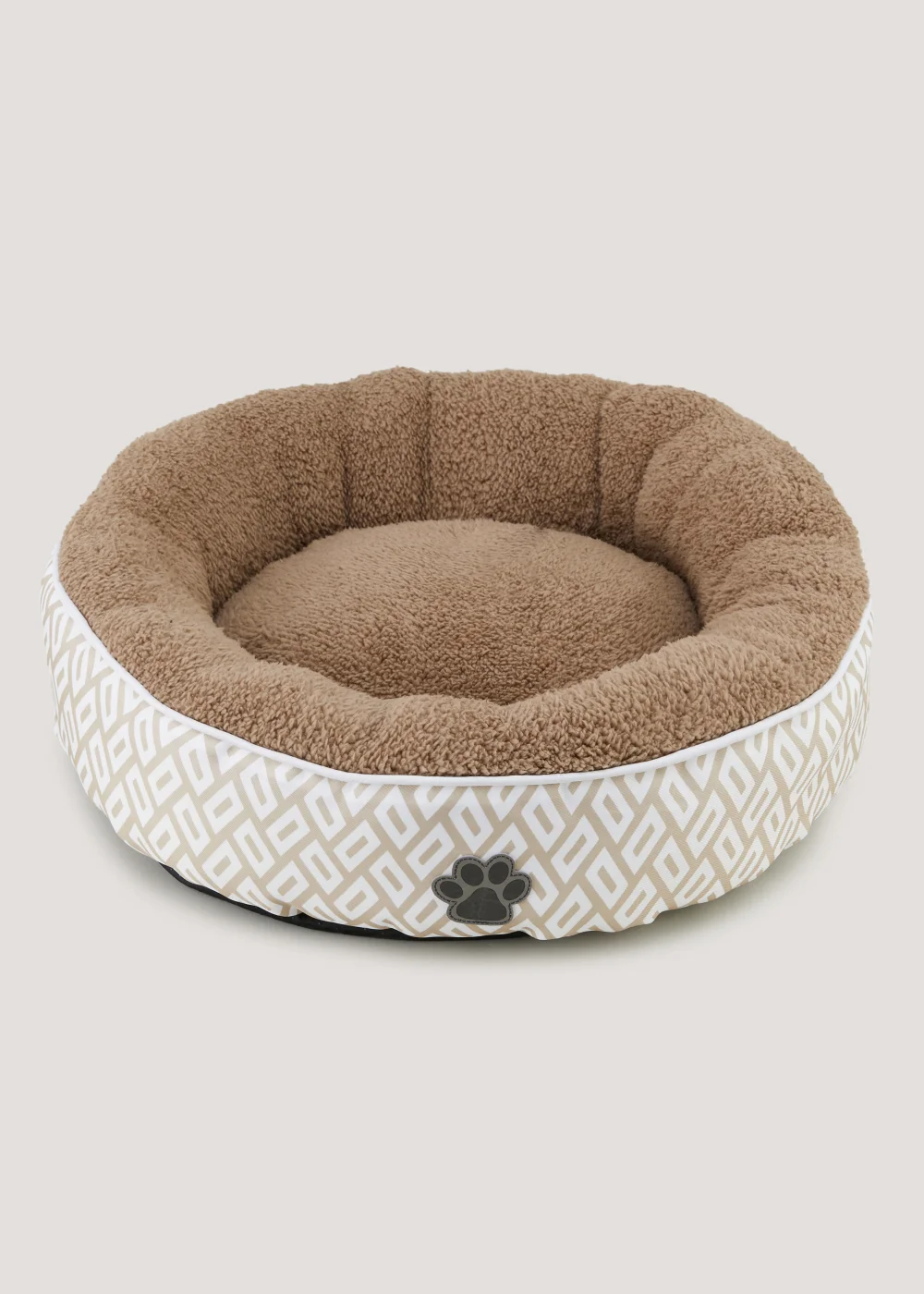 Natural Geo Round Pet Bed (50cm x 15cm) Image 1