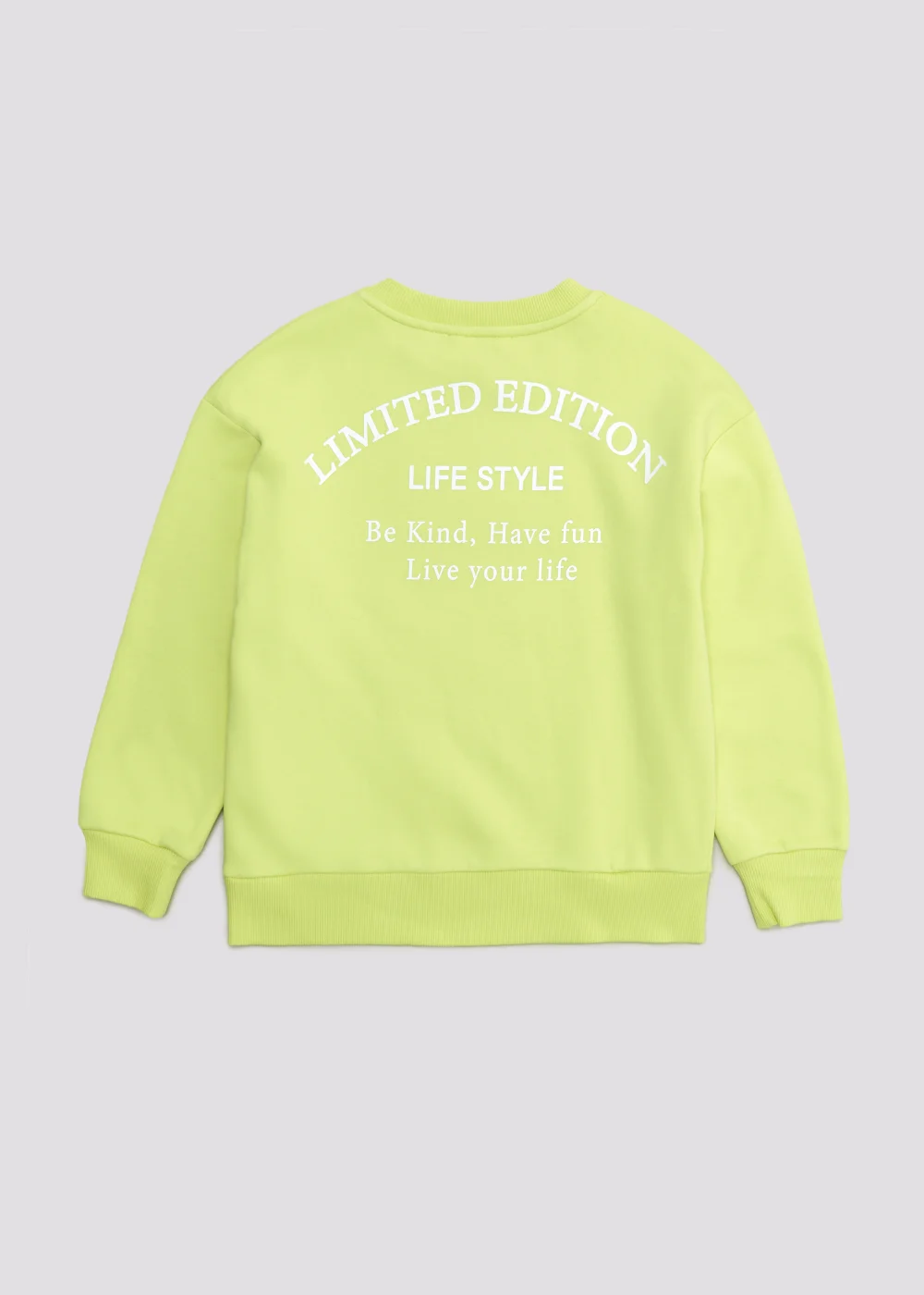 Girls Candy Couture Lime Slogan Sweatshirt (9-16yrs) - 9 Yrs Image 2