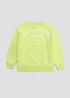 Girls Candy Couture Lime Slogan Sweatshirt (9-16yrs) - 9 Yrs Image 2
