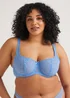 Ivory Rose Blue Dot Sweetheart Bra - 42F Image 1