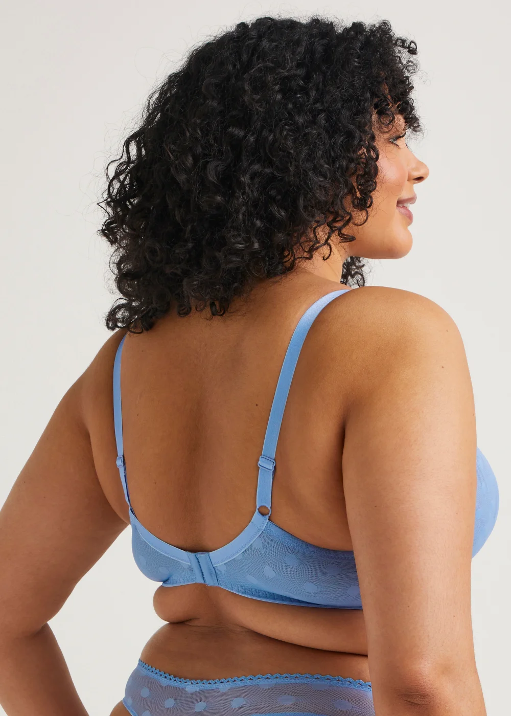 Ivory Rose Blue Dot Sweetheart Bra - 42F Image 2