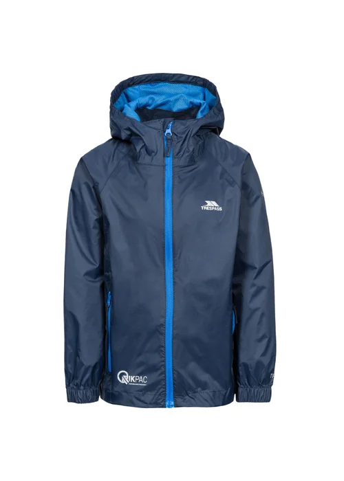 Kids Trespass Qikpac Navy Jacket (2-12yrs) - 2-3 Yrs Image 1