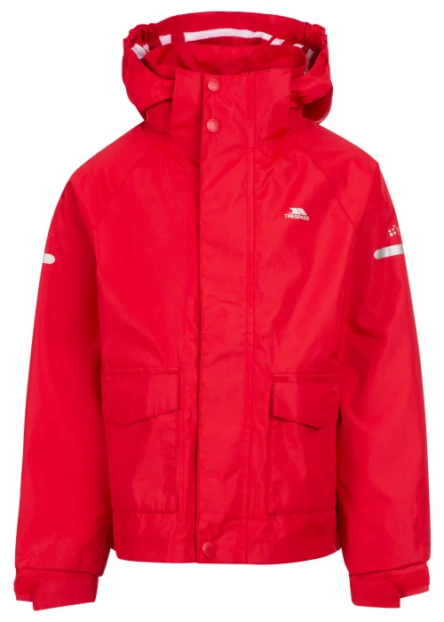 Kids Trespass Bluster Red Jacket (2-12yrs) - Age 7-8 Image 1