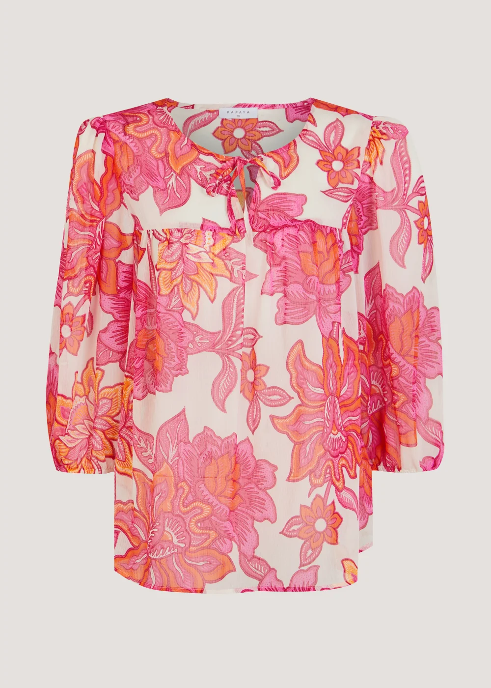 Pink Floral Blouse - 8 Image 1