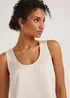 Et Vous Ivory Jersey Vest Top - Size 8 Image 3