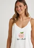 Peach Cami & Shorts Pyjama Set - Small Image 3