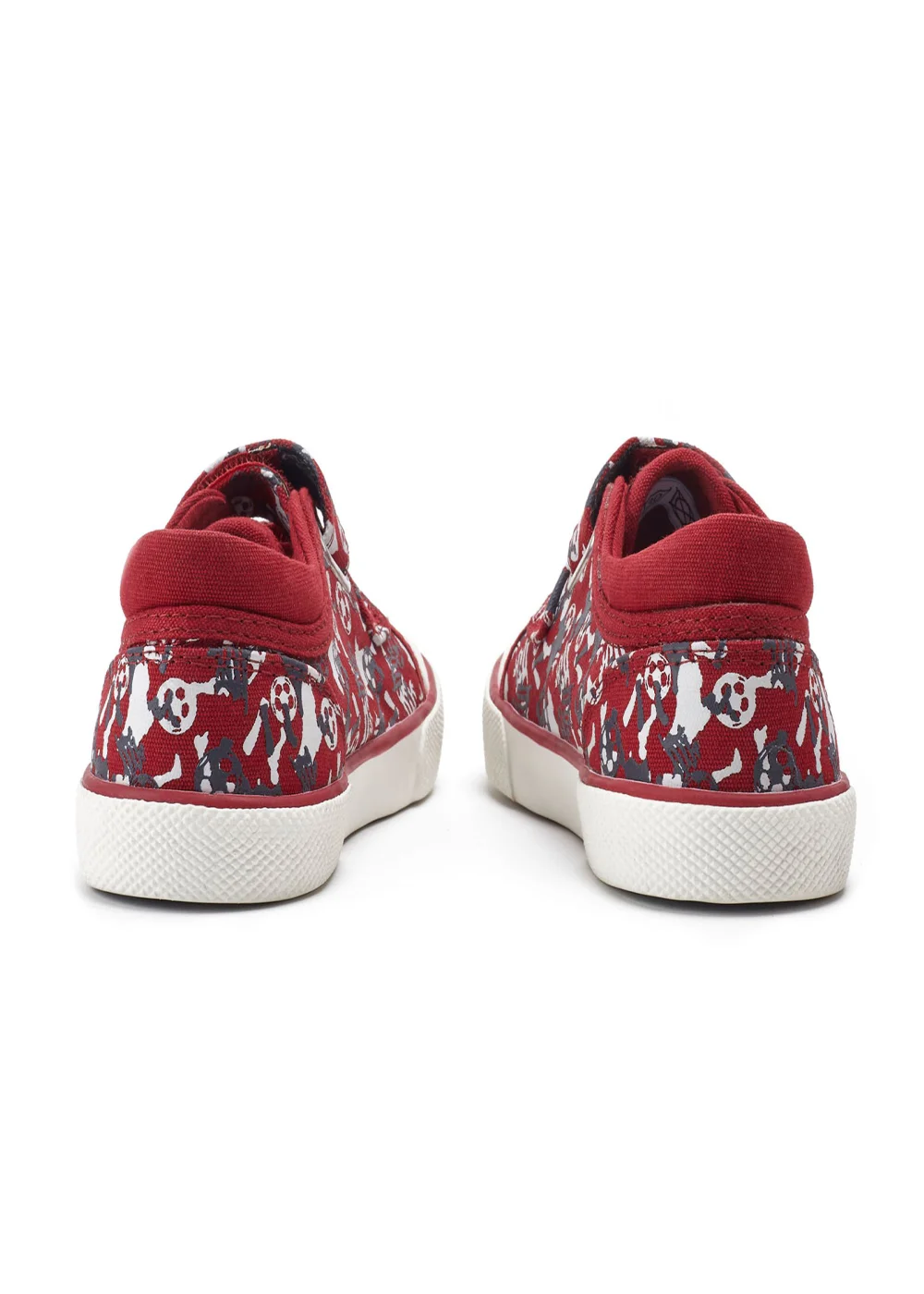 Start-Rite Red Kickabout Football Riptape Canvas Shoes - 7 F Image 4