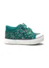 Start-Rite Green Kickabout Football Print Riptape Canvas Shoes - 1.5 F Image 3