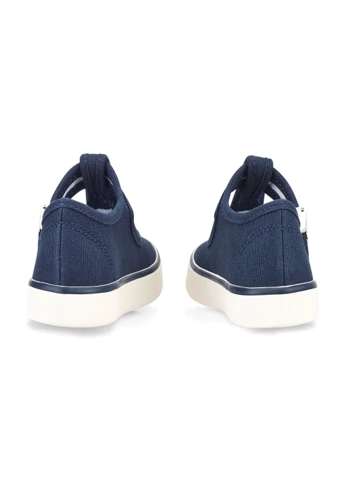 Start-Rite Navy Treasure T-Bar Canvas Shoes - 4.5 F Image 4
