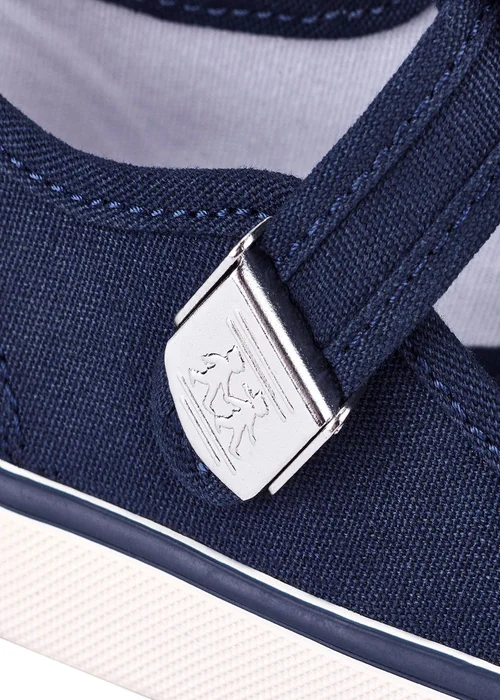 Start-Rite Navy Treasure T-Bar Canvas Shoes - 4.5 F Image 5