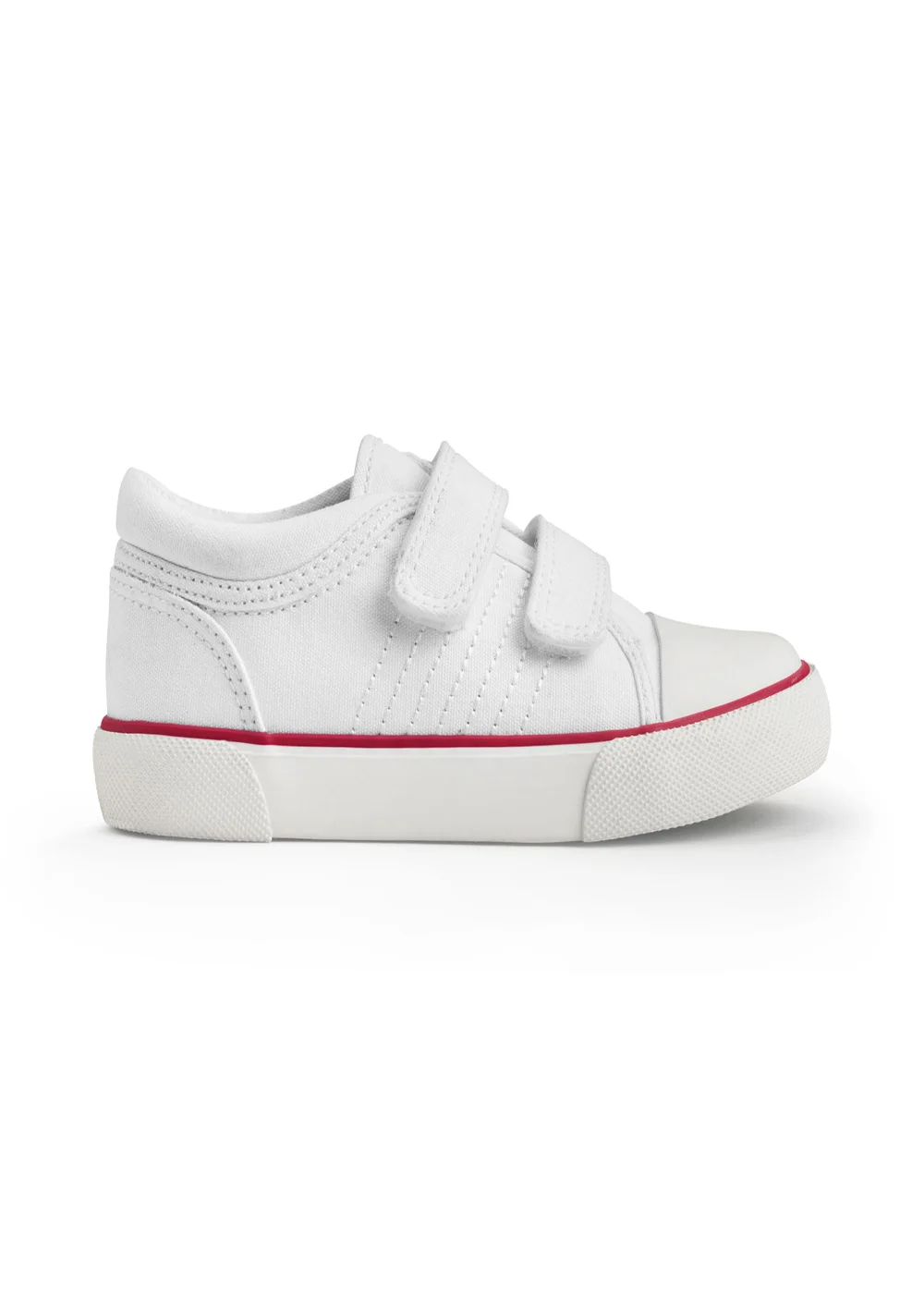 Start-Rite White Sandcastle Riptape Canvas Shoes - 7.5 F Image 1