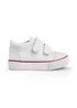 Start-Rite White Sandcastle Riptape Canvas Shoes - 7.5 F Image 1