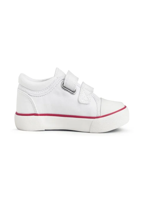Start-Rite White Sandcastle Riptape Canvas Shoes - 7.5 F Image 3