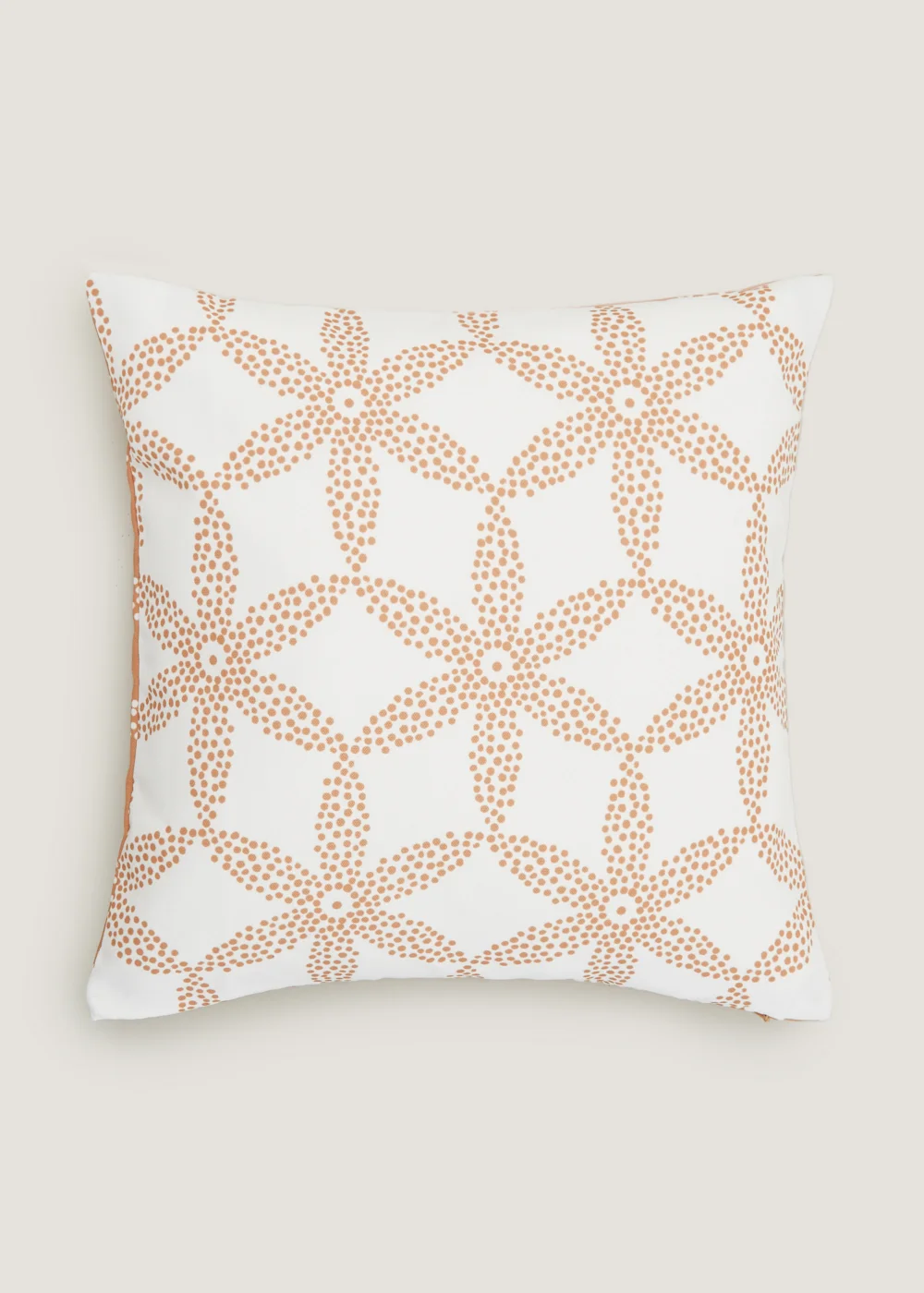 Tan Geo Dots Reversible Outdoor Cushion (43cm x 43cm) Image 1