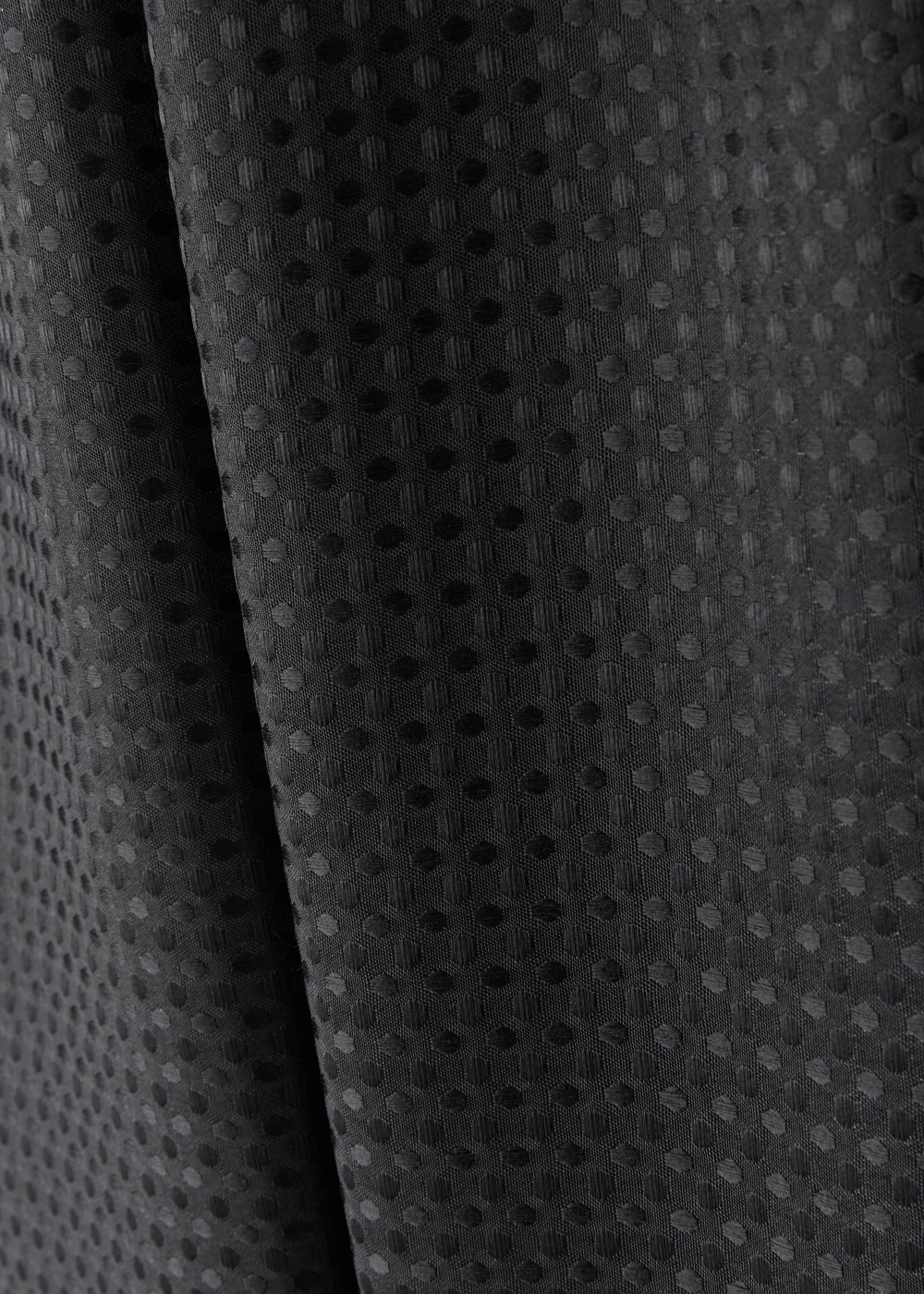 Black Waffle Shower Curtain (180cm x 180cm) Image 2