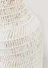 White Hampton Ceramic Vase (16.5cm x 16.5cm x 30cm) Image 2