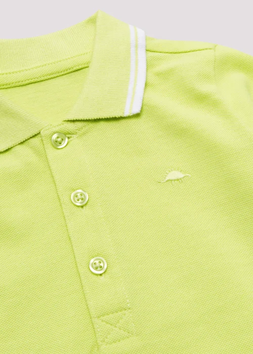 Boys Lime Polo Shirt (9mths-6yrs) - Age 9 - 12 Months Image 2
