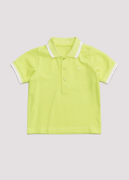 Boys Lime Polo Shirt (9mths-6yrs) - Age 9 - 12 Months Image 1