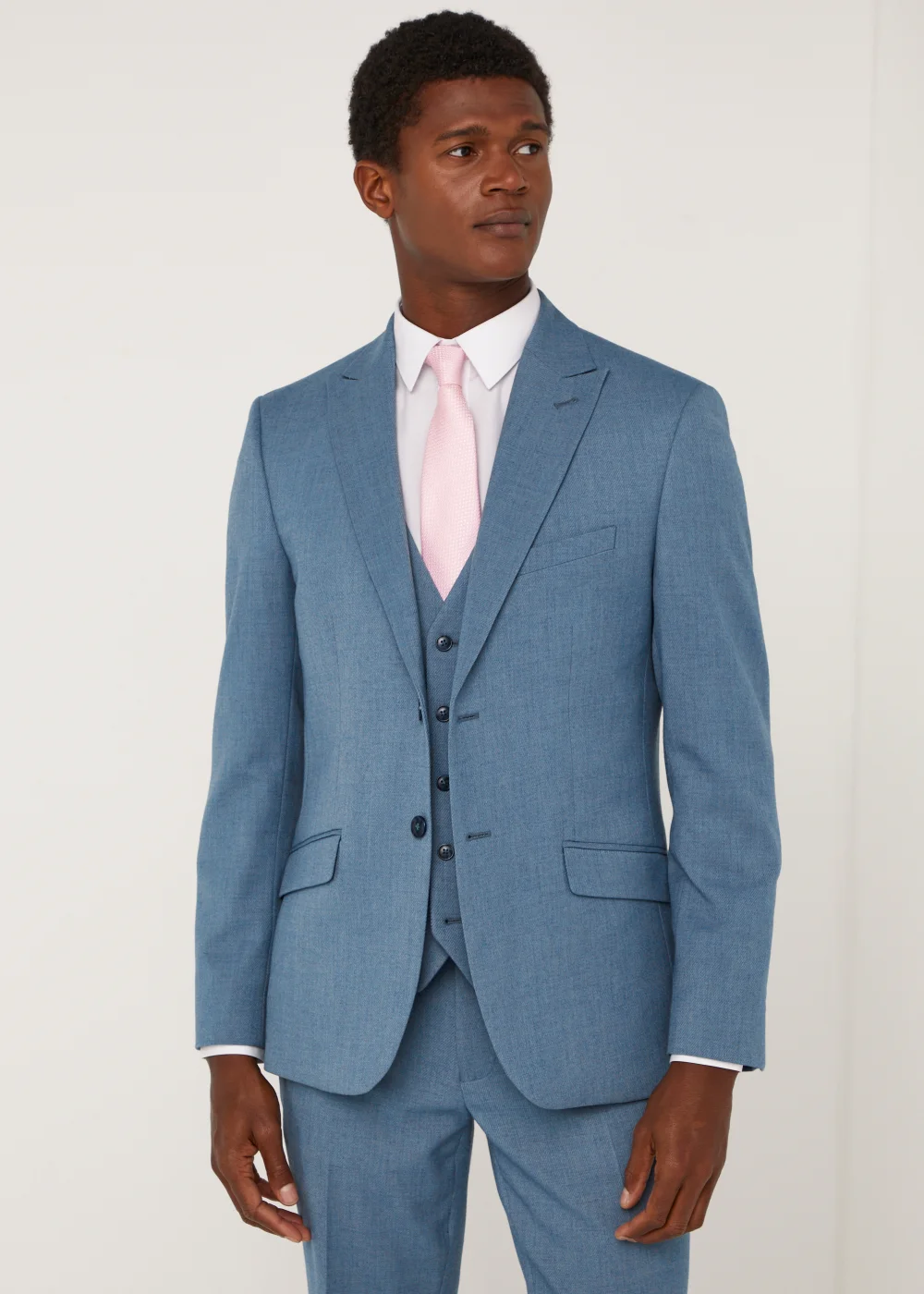 Taylor & Wright Ledger Blue Slim Fit Suit Jacket - 36 Chest Regular Image 1