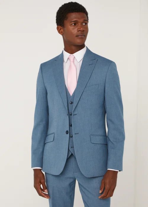 Taylor & Wright Ledger Blue Slim Fit Suit Jacket - 36 Chest Regular Image 1