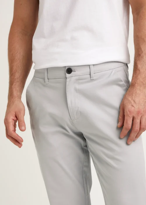Ivory Straight Fit Stretch Chinos - 30 Waist Regular Image 3
