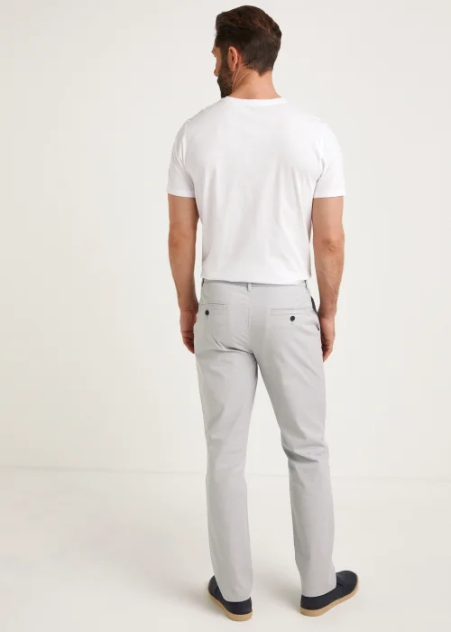 Ivory Straight Fit Stretch Chinos - 30 Waist Regular Image 2