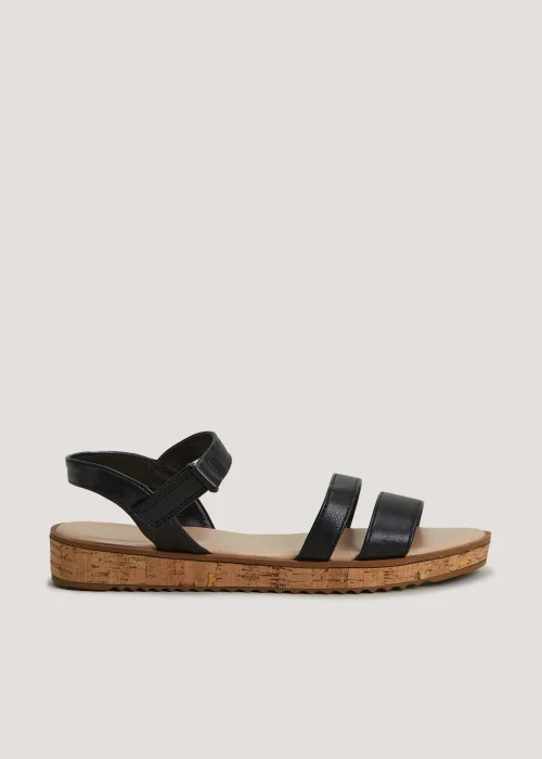 Black Cork Flatform Sandals - Size 3 Image 1