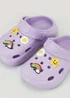 Girls Lilac Badge Clogs (Younger 4-12) - Size 4 Infants Image 2