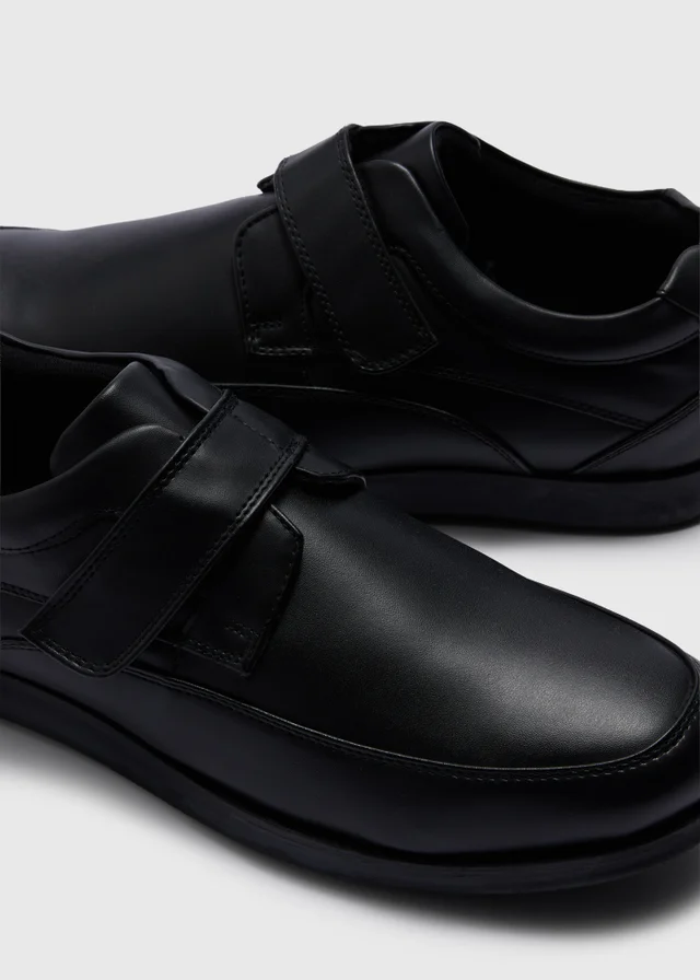Soleflex Black Riptape Formal Shoes