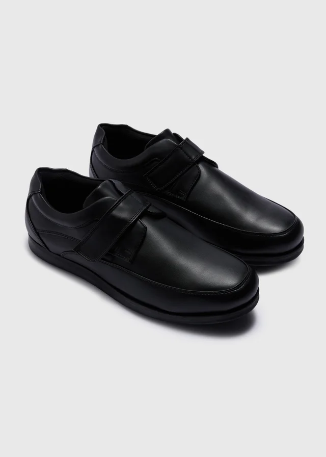 Soleflex Black Riptape Formal Shoes