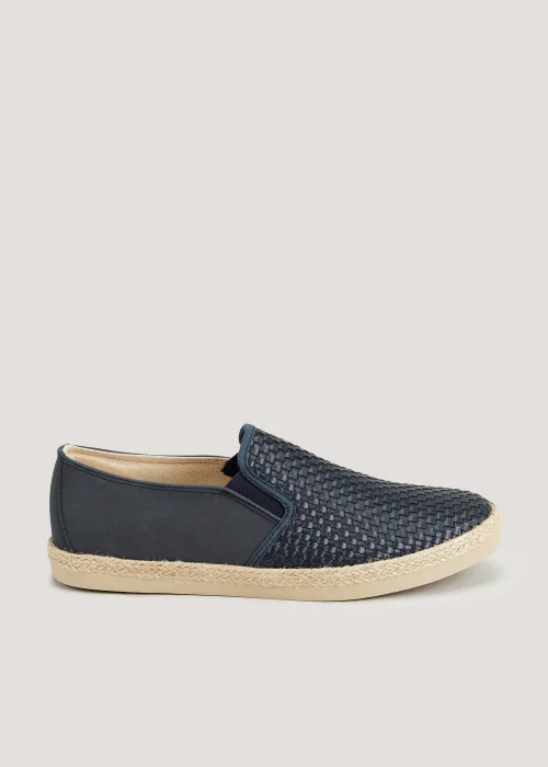 Navy Woven Espadrilles - Size 6 Image 1