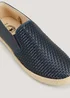 Navy Woven Espadrilles - Size 6 Image 2