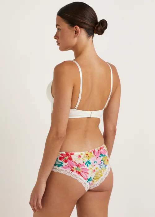 3 Pack Multicoloured Print Micro Brazilian Knickers - Size 8 Image 2