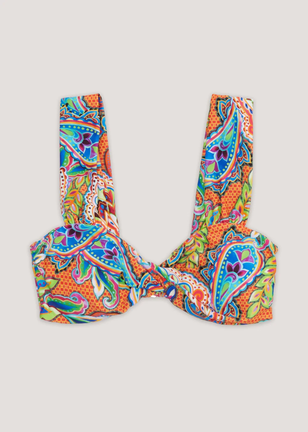 Be Beau Multicoloured Paisley Bikini Top - Size 8 Image 4