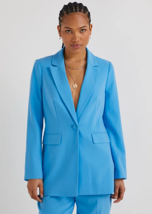 Be Beau Blue Crepe Blazer - 8 Image 1