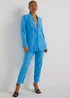Be Beau Blue Crepe Blazer - 8 Image 4