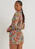 Be Beau Multicoloured Paisley Satin Shorts - 8 Image 2