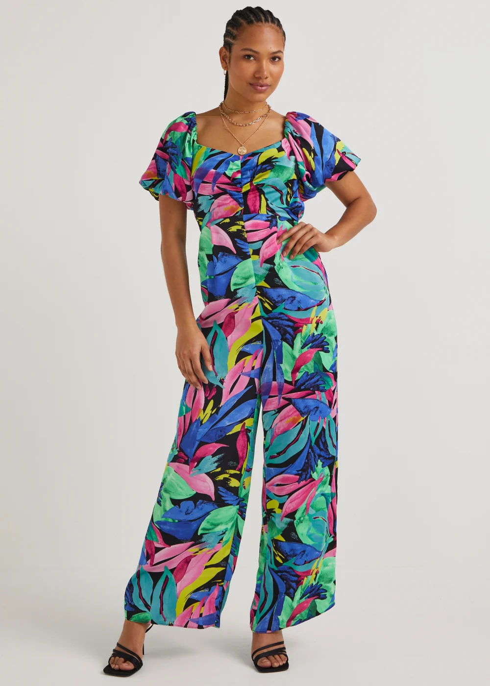 Be Beau Multicoloured Floral Jumpsuit - 8 Image 1
