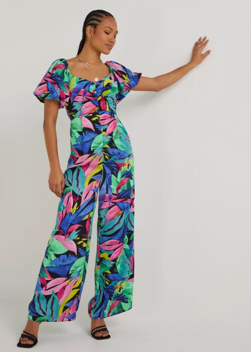 Be Beau Multicoloured Floral Jumpsuit - 8 Image 4