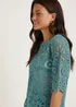 Blue Crochet Lace T-Shirt - 8 Image 3