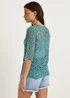 Blue Crochet Lace T-Shirt - 8 Image 2