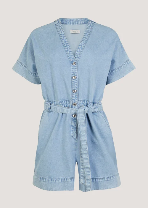 Mid Wash Denim Playsuit - 8 Image 5