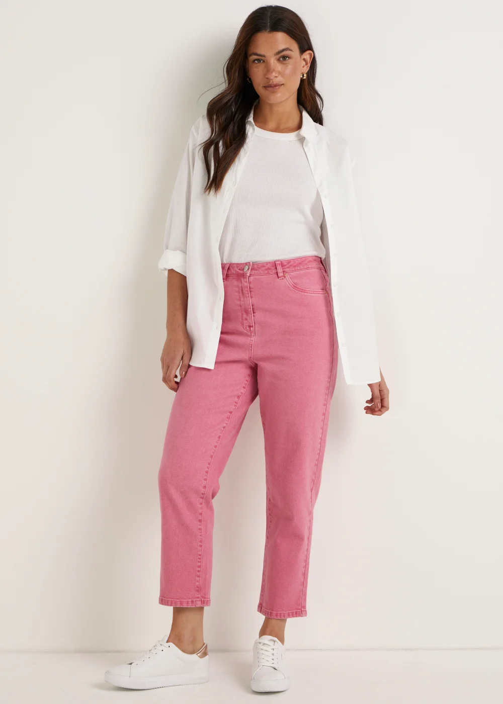 Ava Pink Mom Jeans - Size 08 29 leg Image 4
