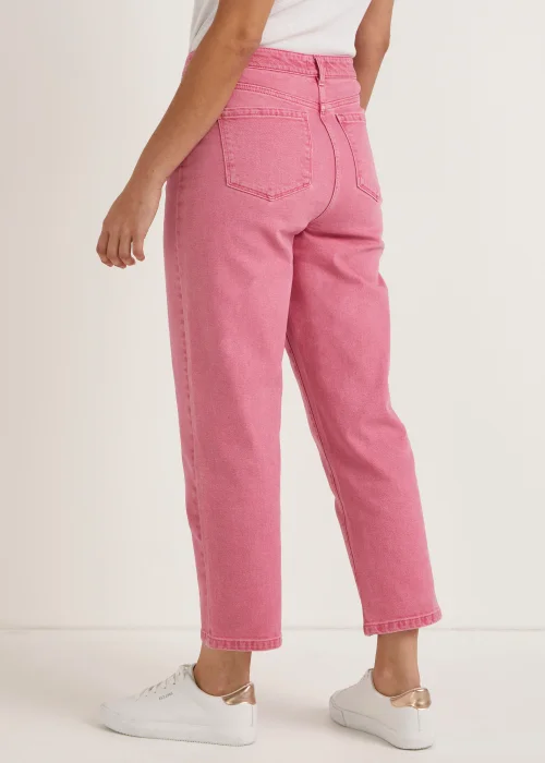 Ava Pink Mom Jeans - Size 08 29 leg Image 2