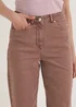 Ava Brown Mom Jeans - Size 08 29 leg Image 3