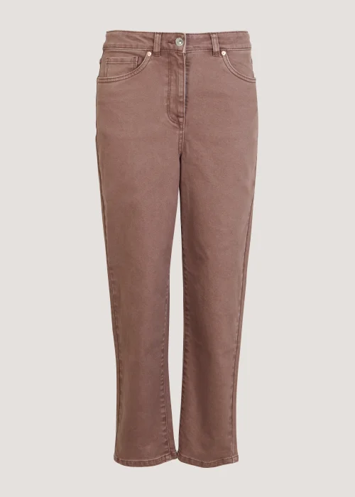 Ava Brown Mom Jeans - Size 08 29 leg Image 5