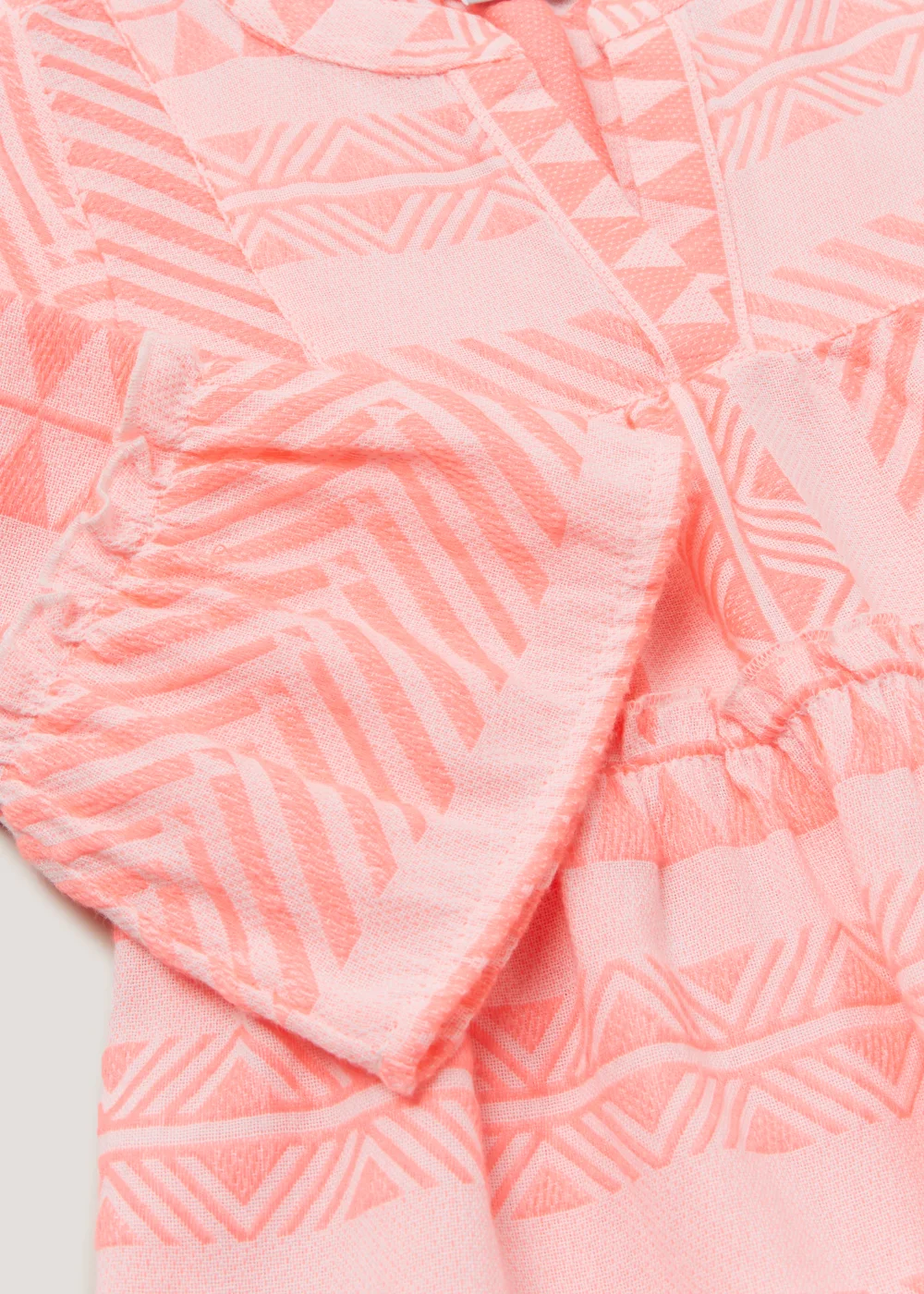 Girls Mini Me Pink Jacquard Dress (4-13yrs) - 4 Yrs Image 2